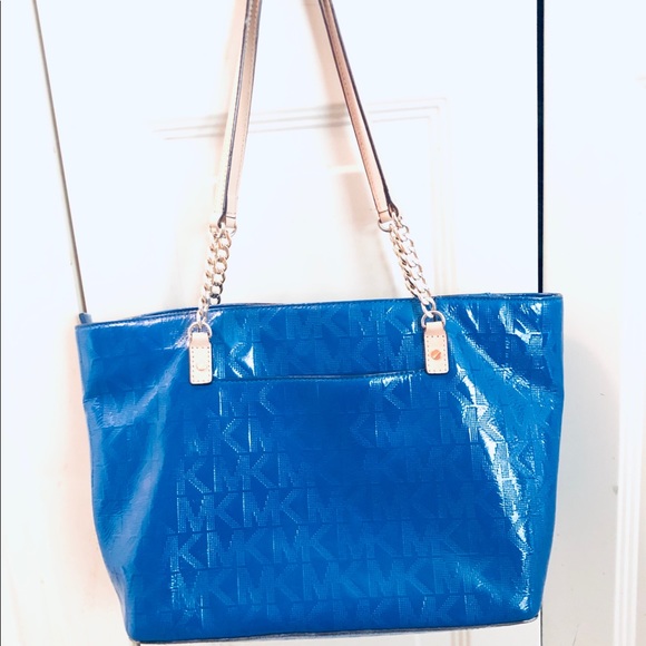 michael kors royal blue handbag